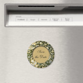 Speichern Sie das Datum Blumen viktorianischer Mag Magnet (In Situ (Geschirrspüler))