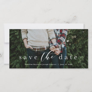 Speichern Sie das Datum elegante Schrift horizonta Save The Date