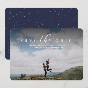 Speichern Sie das Datum elegante Schriftart Fotoka Save The Date
