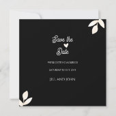 Speichern Sie das Datum Florale Hochzeitseinladung Save The Date (Vorderseite)