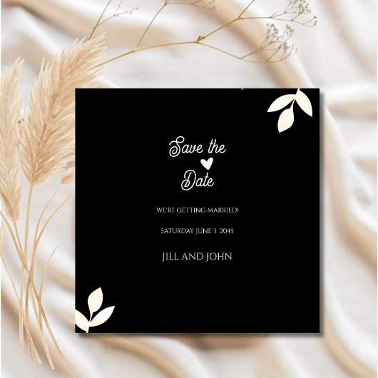 Speichern Sie das Datum Florale Hochzeitseinladung Save The Date