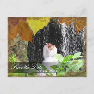 Speichern Sie das Datum Foto Hochzeit Postkarte He