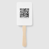 Speichern Sie das Datum Foto Minimal QR Code Skrip Fächer (Rückseite)