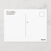 Speichern Sie das Datum Kontaktinformationen. Baum Postkarte (Rückseite)