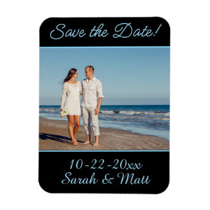 Speichern Sie das Datum Magnet Beachy personalisie