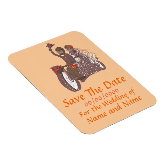 Speichern Sie das Datum Magnet Biker / Motorrad Ho (Rechte Seite)