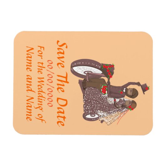 Speichern Sie das Datum Magnet Biker / Motorrad Ho (Horizontal)