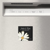 Speichern Sie das Datum Magnet Daisy Wedding White (In Situ (Geschirrspüler))