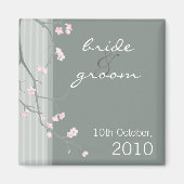 SPEICHERN SIE DAS DATUM MAGNET: Kirschblüte Magnet (Vorne)