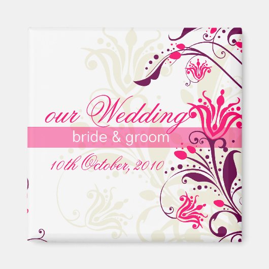 SPEICHERN SIE DAS DATUM MAGNET: Lilie Magnet (Vorne)