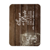 Speichern Sie das Datum Magnet rustikale Mason Jar (Vertikal)