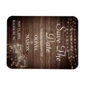 Speichern Sie das Datum Magnet rustikale Mason Jar (Horizontal)