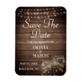 Speichern Sie das Datum Magnet rustikale Mason Jar (Vertikal)