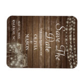 Speichern Sie das Datum Magnet rustikale Mason Jar (Horizontal)