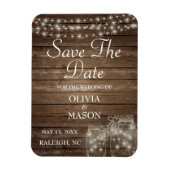 Speichern Sie das Datum Magnet rustikale Mason Jar (Vertikal)