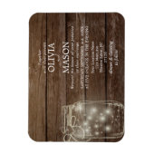 Speichern Sie das Datum Magnet rustikale Mason Jar (Vertikal)