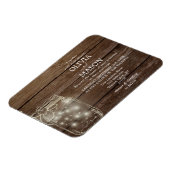 Speichern Sie das Datum Magnet rustikale Mason Jar (Linke Seite)