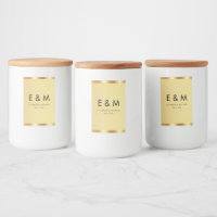 Speichern Sie das Datum Monogrammtext Gold Vorlage