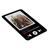 Speichern Sie das Datum Musikplayer Erster Tanz Fo Magnet (Rechte Seite)