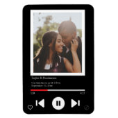 Speichern Sie das Datum Musikplayer Erster Tanz Fo Magnet (Vertikal)