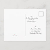 Speichern Sie das Datum Postkarte (Rückseite)