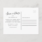 SPEICHERN SIE DAS DATUM POSTKARTE | Floral Rustika (Rückseite)