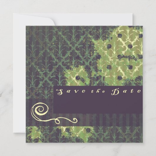 Speichern Sie das Datums Template Save The Date (Vorderseite)