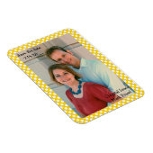 Speichern Sie das Datumsfenster mit gelb gepunktet Magnet (Rechte Seite)