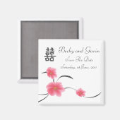 Speichern Sie das Doppel-Happy des Datumsmagneten  Magnet (Vorderseite/Rückseite)