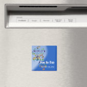 Speichern Sie den Datums-Magneten. Blumen in tropi Magnet (In Situ (Geschirrspüler))