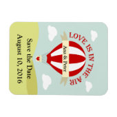 Speichern Sie den Datums-Magneten mit Heißluftball Magnet (Horizontal)