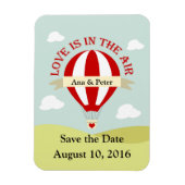 Speichern Sie den Datums-Magneten mit Heißluftball Magnet (Vertikal)