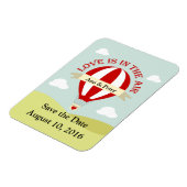 Speichern Sie den Datums-Magneten mit Heißluftball Magnet (Linke Seite)