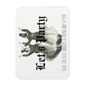 Speichern Sie den Datums-Magneten, Offbeat, Quirky Magnet (Vertikal)