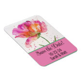 Speichern Sie den Datums-Magneten pink. Magnet (Rechte Seite)