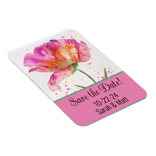 Speichern Sie den Datums-Magneten pink. Magnet (Rechte Seite)