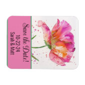 Speichern Sie den Datums-Magneten pink. Magnet (Horizontal)