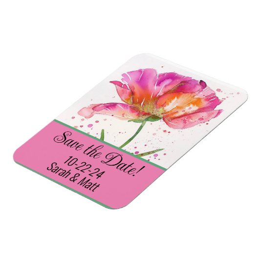 Speichern Sie den Datums-Magneten pink. Magnet (Linke Seite)