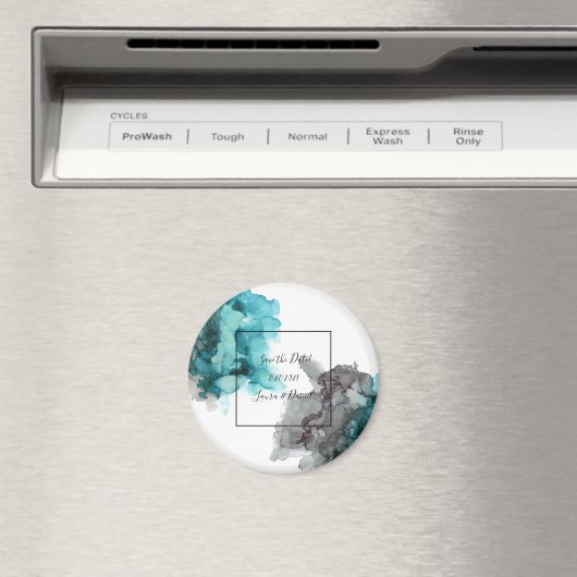 speichern Sie den Datumsmagneten schwarz, grau, aq Magnet (In Situ (Geschirrspüler))