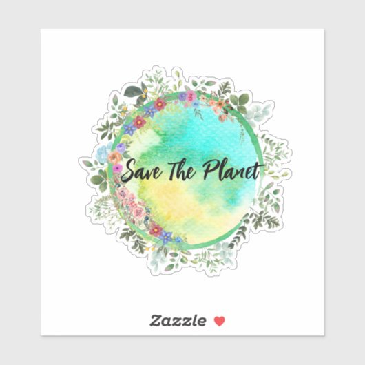 Speichern Sie den Sticker für den Planeten (Blatt)