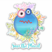 Speichern Sie den Sticker für den Planeten (Vorderseite)