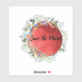 Speichern Sie den Sticker für den Planeten (Blatt)