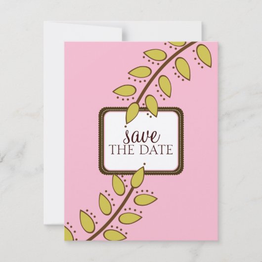 Speichern Sie die Ankündigungen {Boho Chic} (Vorderseite)