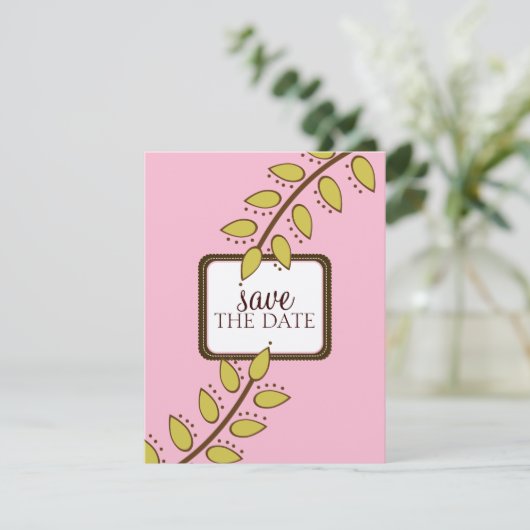 Speichern Sie die Ankündigungen {Boho Chic} (Stehend Vorderseite)