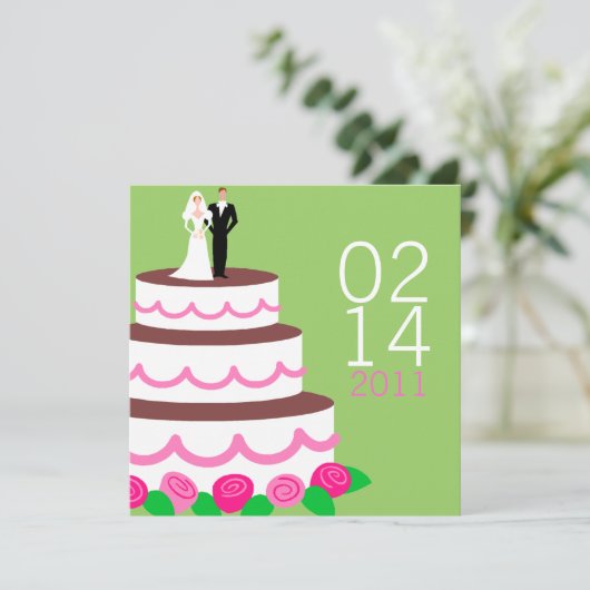 Speichern Sie die Ankündigungen des Datums {Hochze (Stehend Vorderseite)