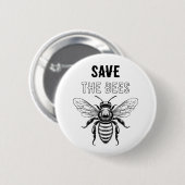 Speichern Sie die Bienen-Taste mit Honigbiene Button (Vorne & Hinten)