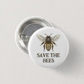 Speichern Sie die Bienen-Taste mit Honigbiene Button (Vorne & Hinten)