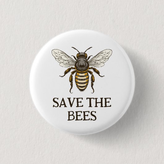 Speichern Sie die Bienen-Taste mit Honigbiene Button (Vorderseite)