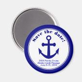 Speichern Sie die Date Magnet Nautical Cruise Beac (Vorderseite/Rückseite)