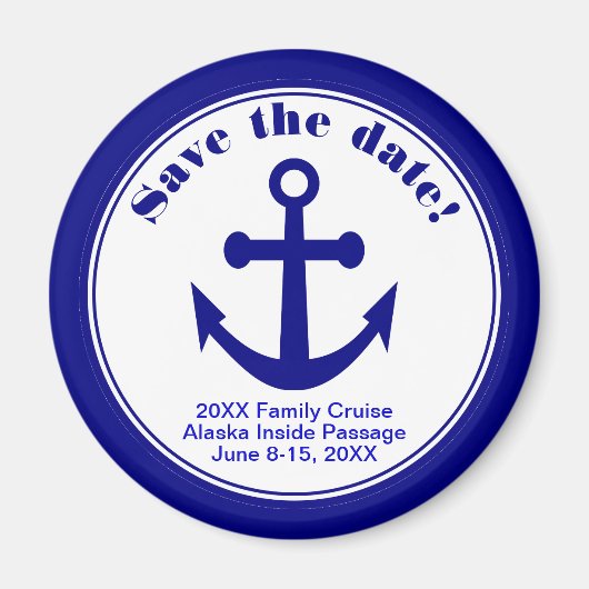 Speichern Sie die Date Magnet Nautical Cruise Beac (Vorne)